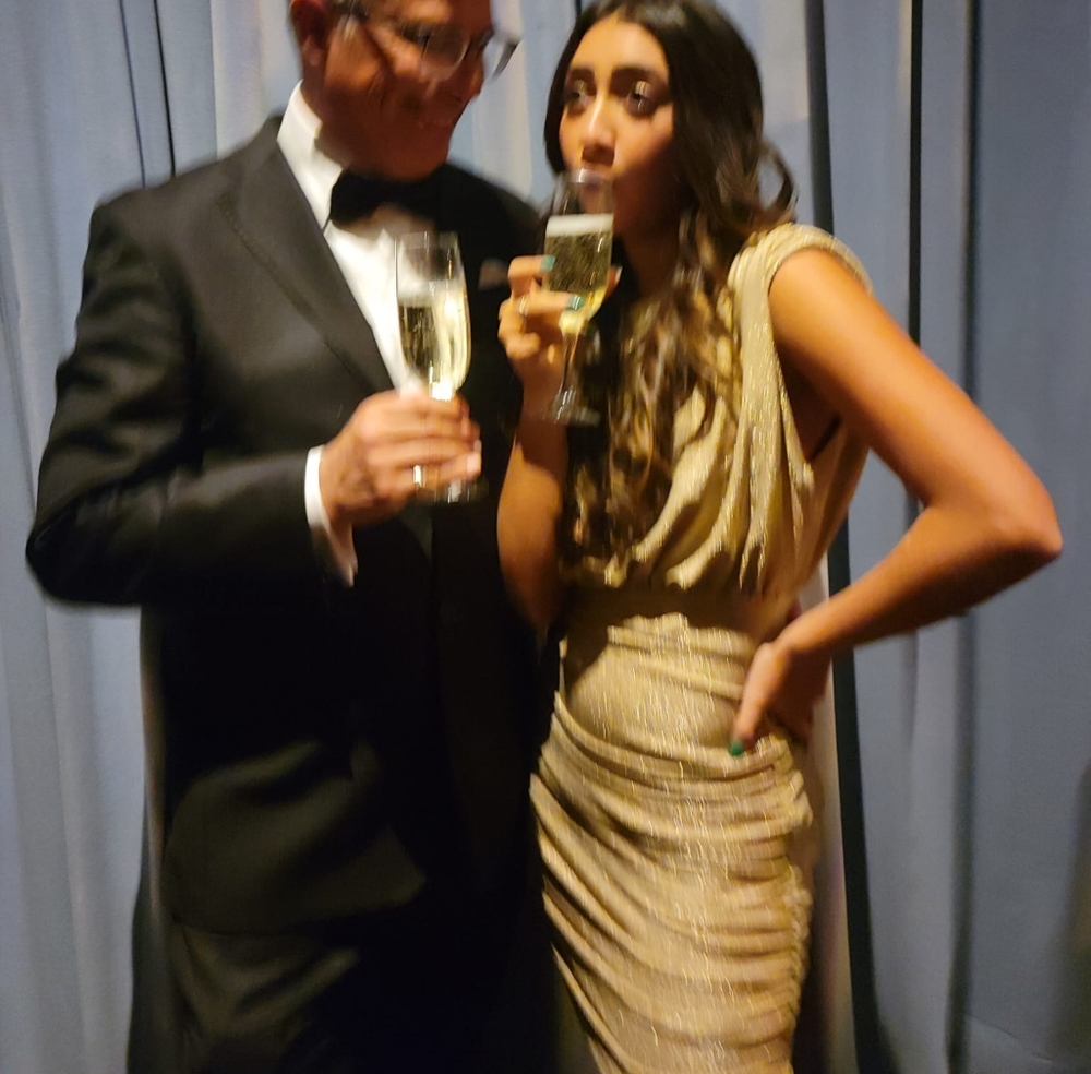 Gold, sparkle, cocktail evening dress, perfect for wedding